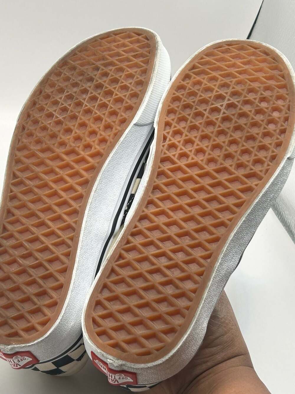 Vans Classic Slip-On Checkerboard Black/White Shoes Men's 5.5 Women's 7 - Picture 5 of 7
